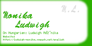 monika ludwigh business card